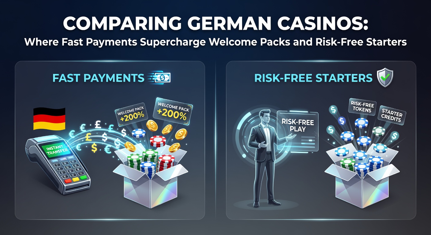 Vergleichstabelle deutscher Online-Casinos mit Fokus auf schnelle Zahlungen und Willkommensboni